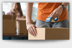 Move-in and move-out packing support